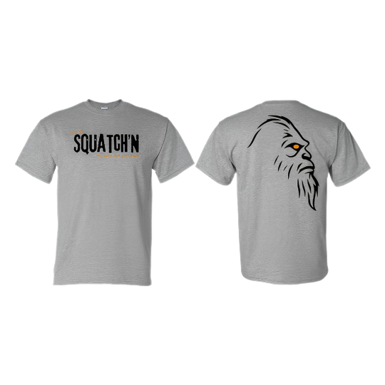 Squatch Grey T-Shirt Squatch'N/Black Head Logo