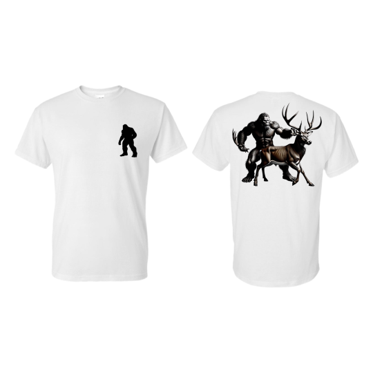 Squatch White Blk Sil Front/Deer Hunter Back