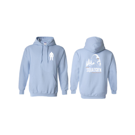 Premium L Blue Hoodie Full Logo