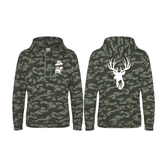 Premium Camo Hoodie Whitetail Squatch