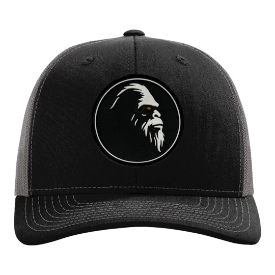 Premium Trucker Hat Blk Sil Patch 112 Series
