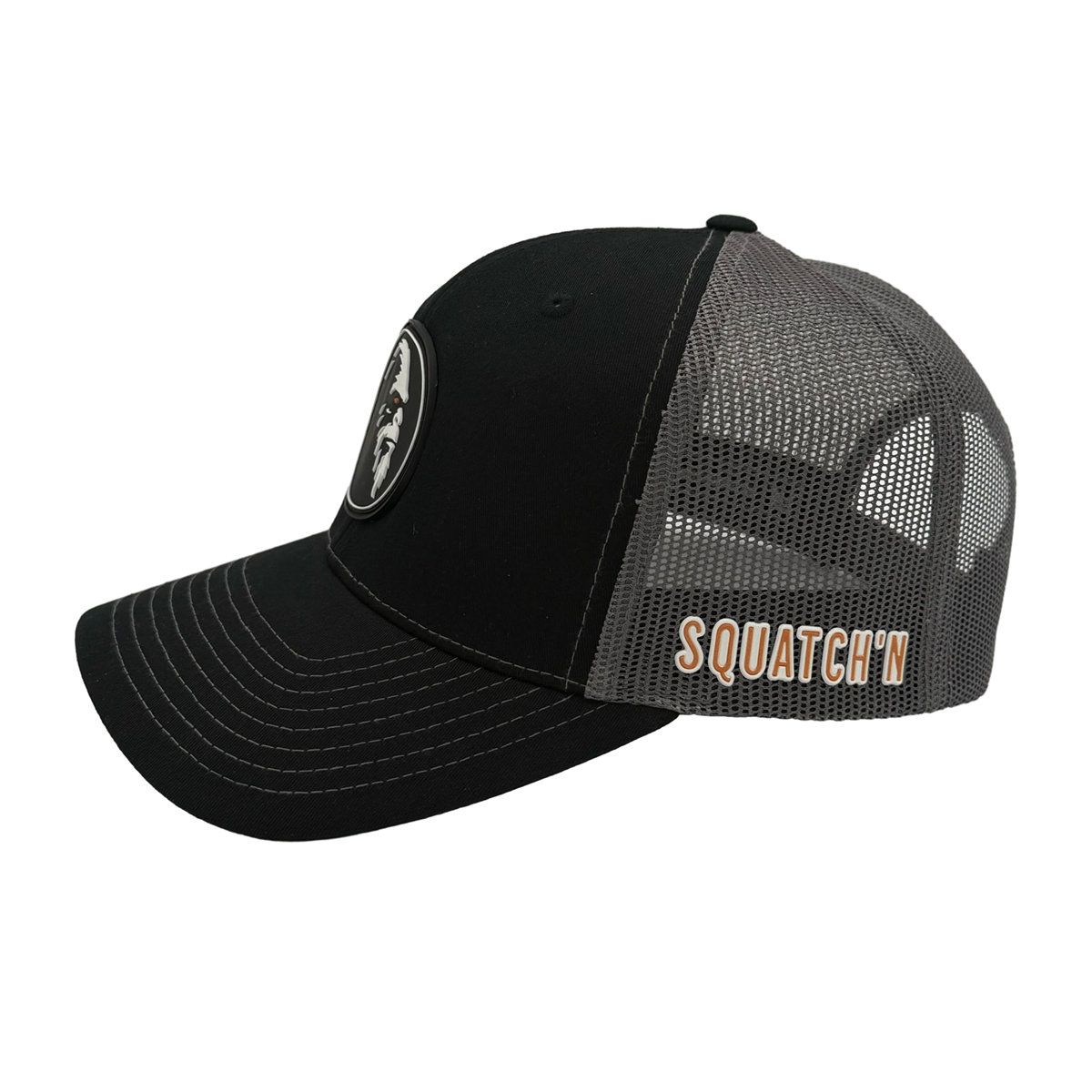 Premium Trucker Hat Blk Sil Patch 112 Series - Image 2