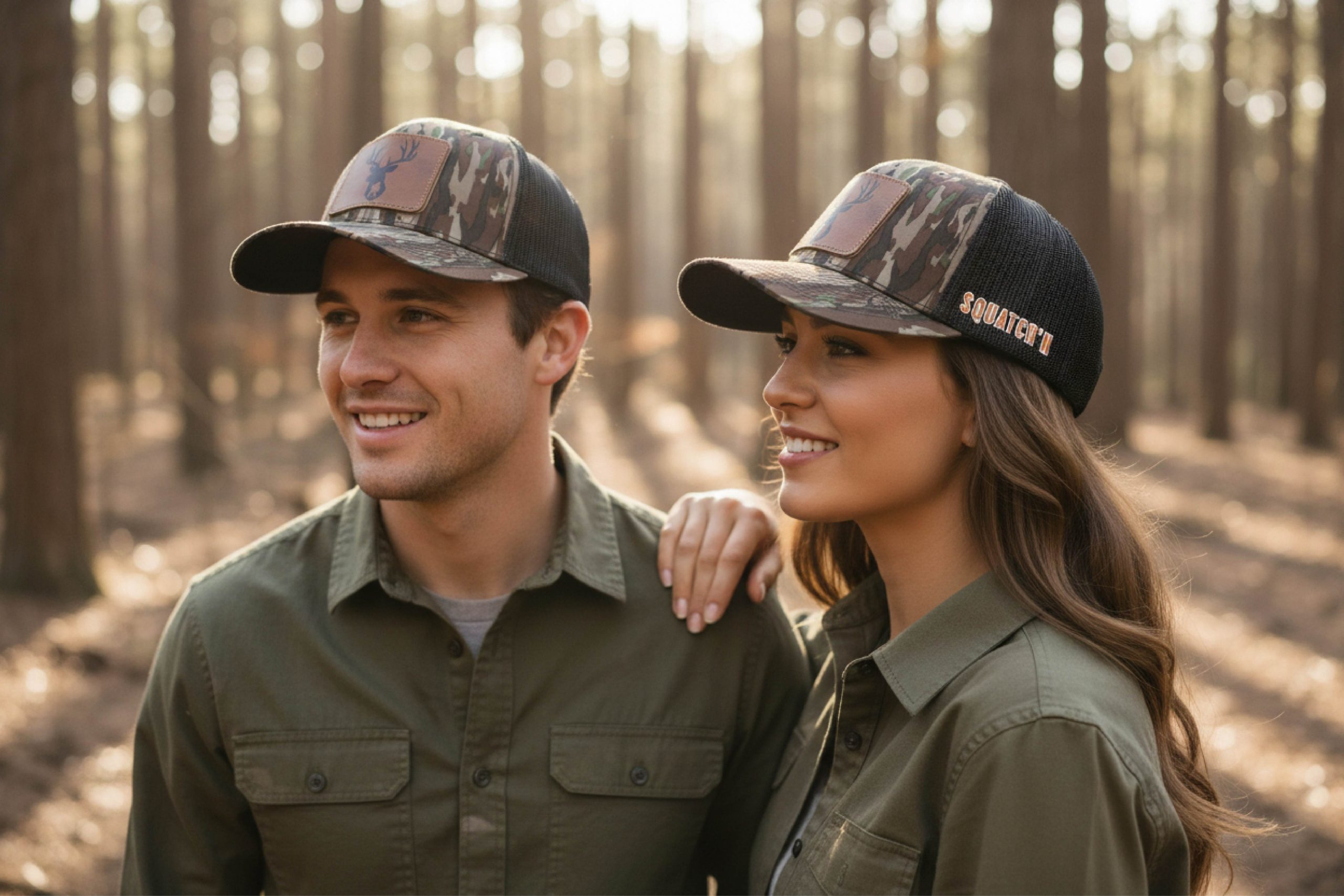 Premium Trucker 112S Camo Genuine Leather Deer - Image 4