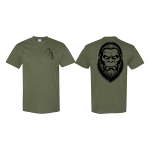 T-Shirt-Army-Green-Head