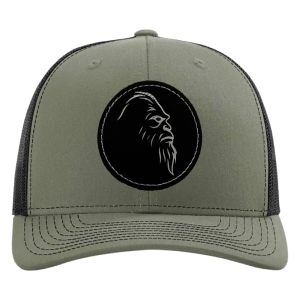 Premium Truckers 112 Olive Green Black Patch Squatch