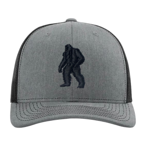 Premium Trucker Hat 112, 115 Series-Silver/Black Embroidered Silhouette