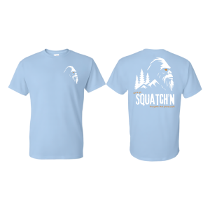 T-Shirt Light Blue Logo White