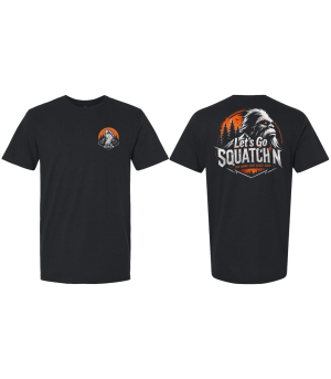 T-Shirt Red Glow Squatch Logo